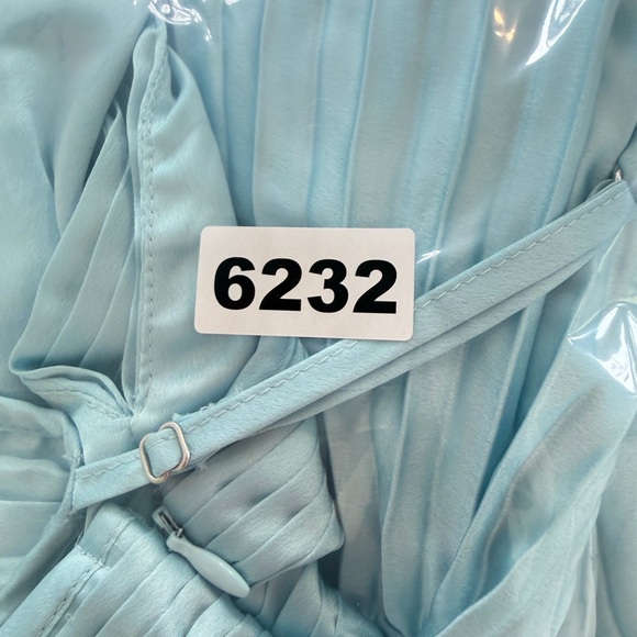 Abercrombie & Fitch Blue Giselle Pleated Cutout Maxi Dress Medium 36232 - Picture 14 of 15